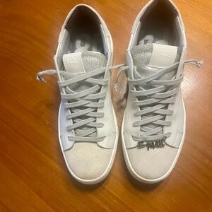 P448 Women's Silver and White Sneakers